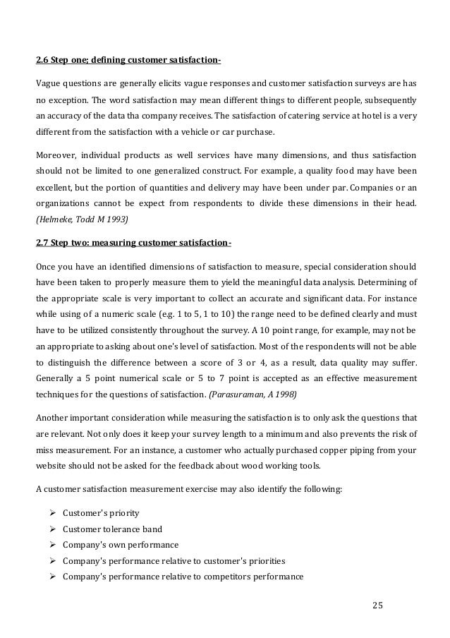 Essay writing on customer satisfaction
